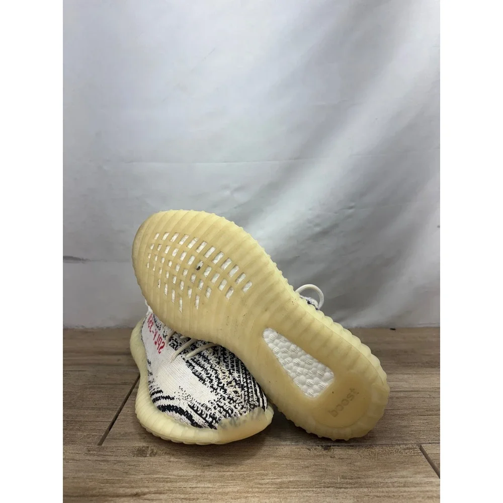 Adidas Yeezy Boost 350 V2 Zebra White Black Red CP9654 Mens Size 8  Sneaker